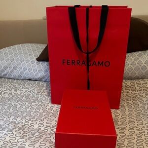 Salvatore Ferragamo Red Box & shopping bag